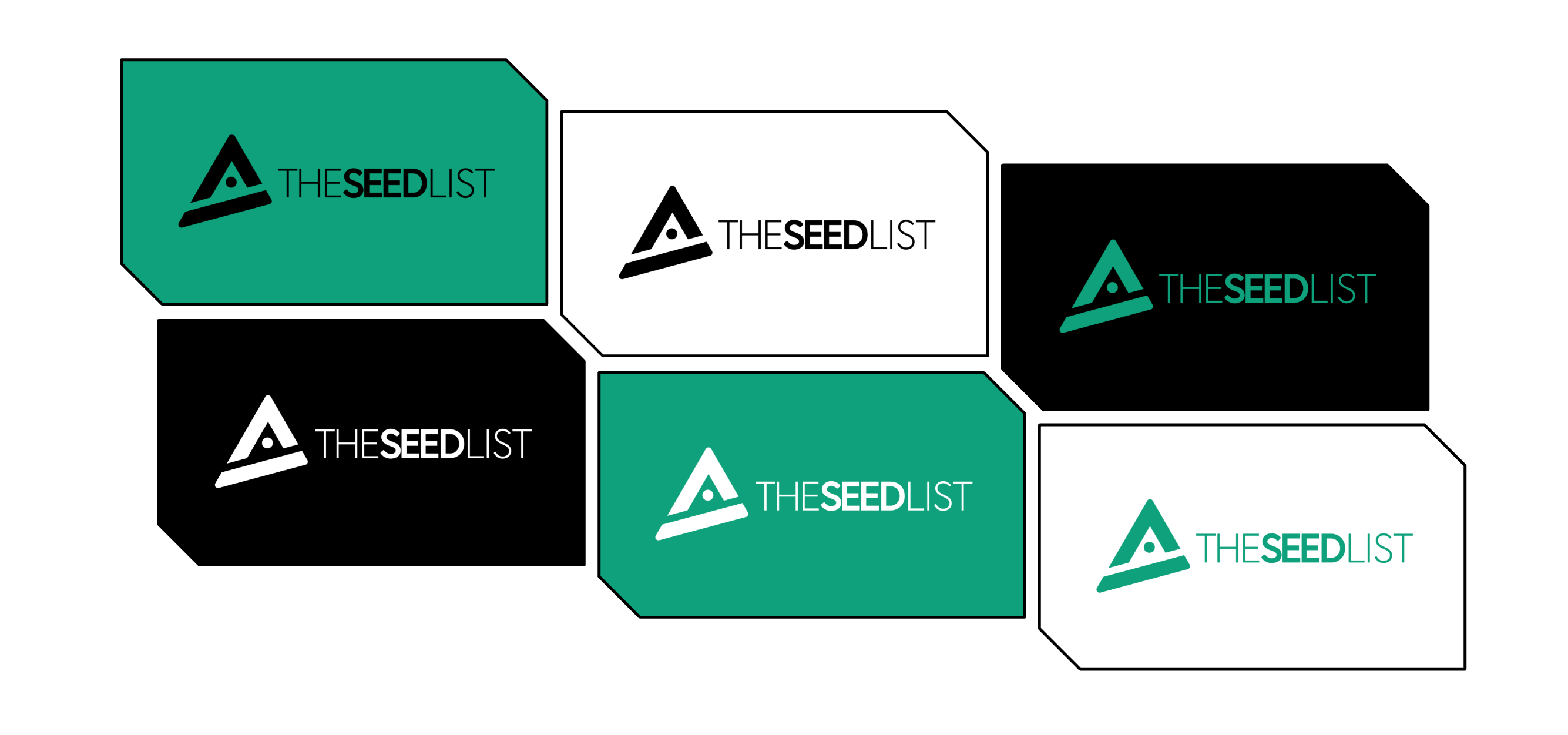 Final logo variations and brand system for The Seed List