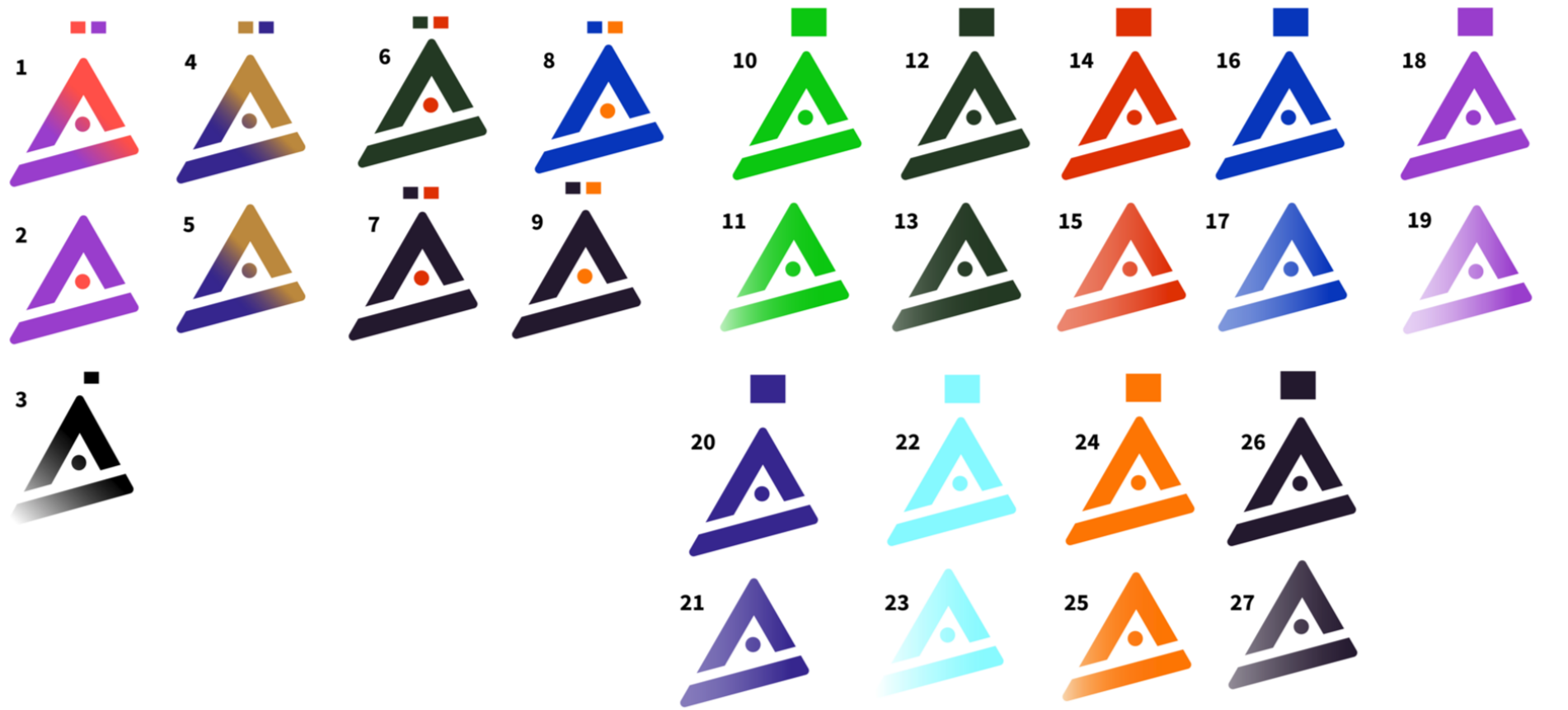 Brand color palette featuring Jungle Green