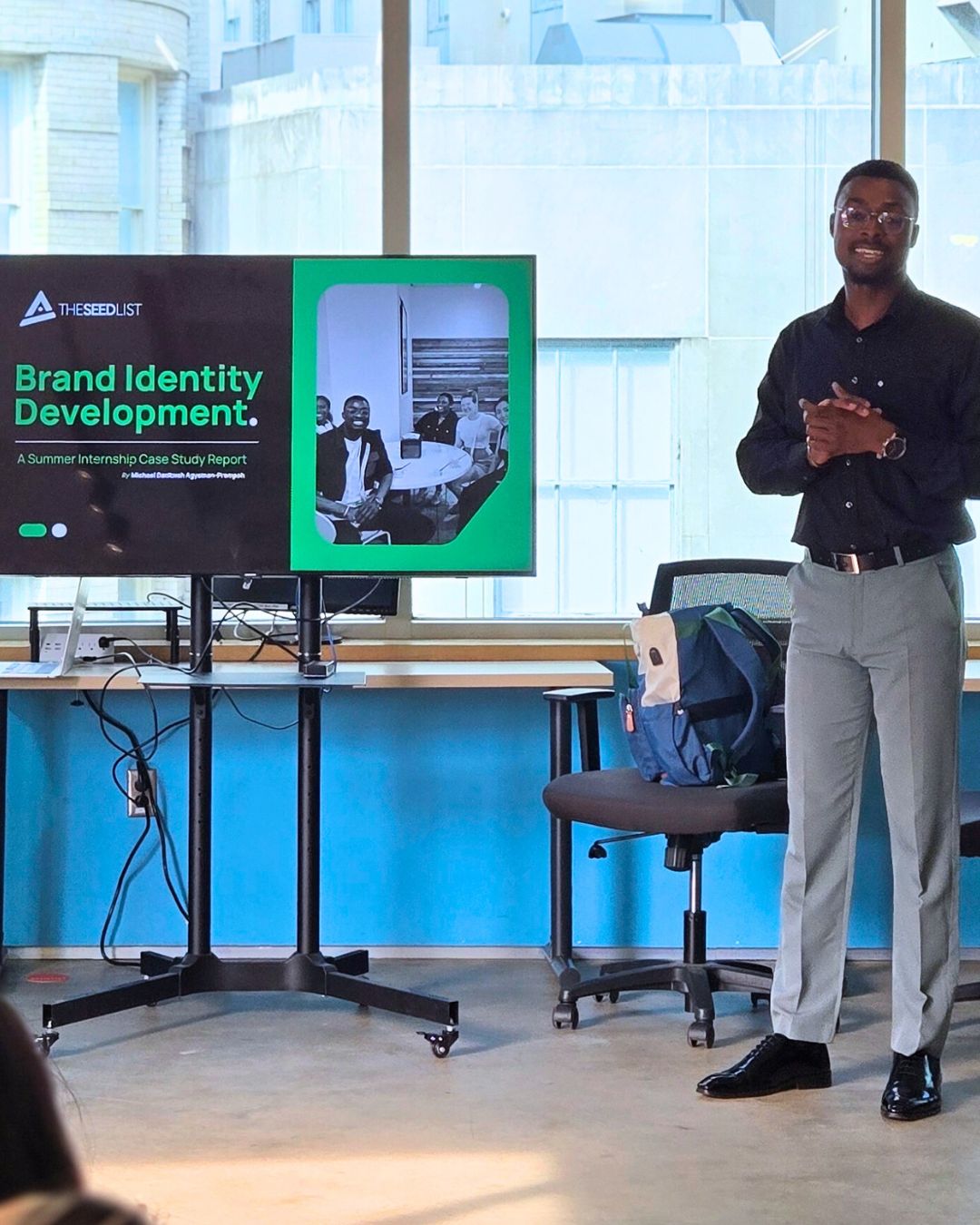 Presenting the brand strategy and naming concepts to stakeholders